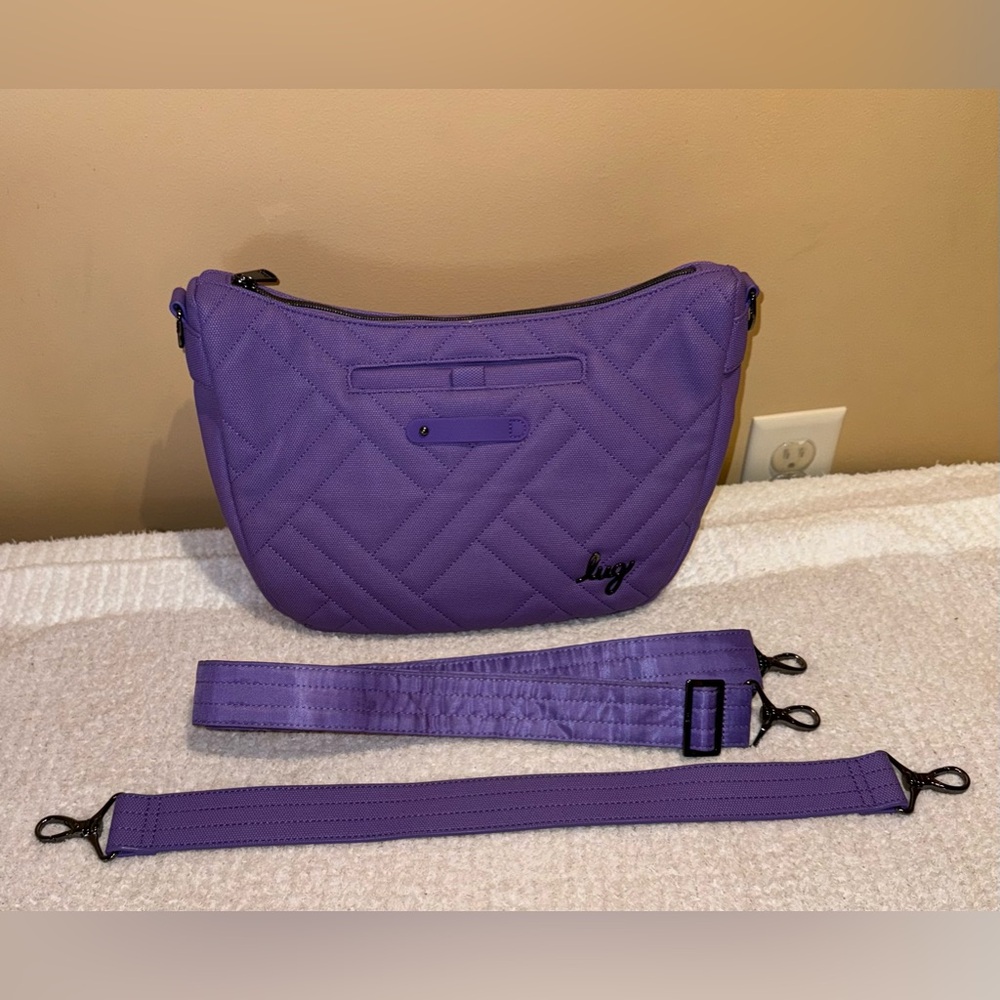 ***SOLD!!!***Lug Matte Luxe Sh Bag w/ Crossbody 2 Strap-Harmony Amethyst(NWOT)